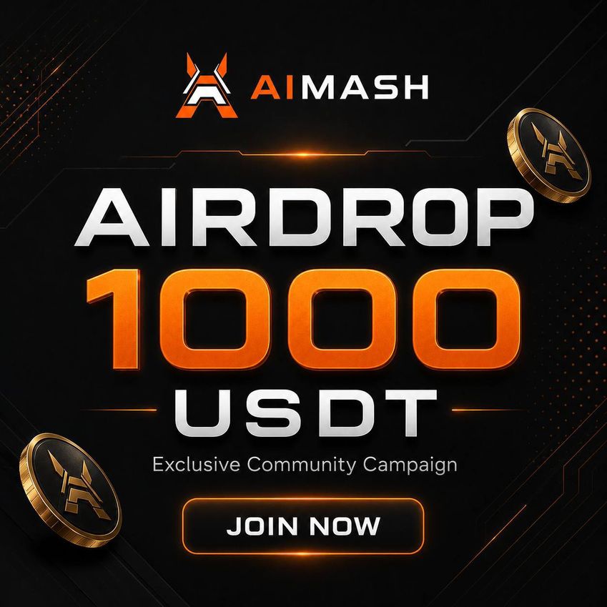 Aimash Exclusive Airdrop Campaign 1 000 Usdt