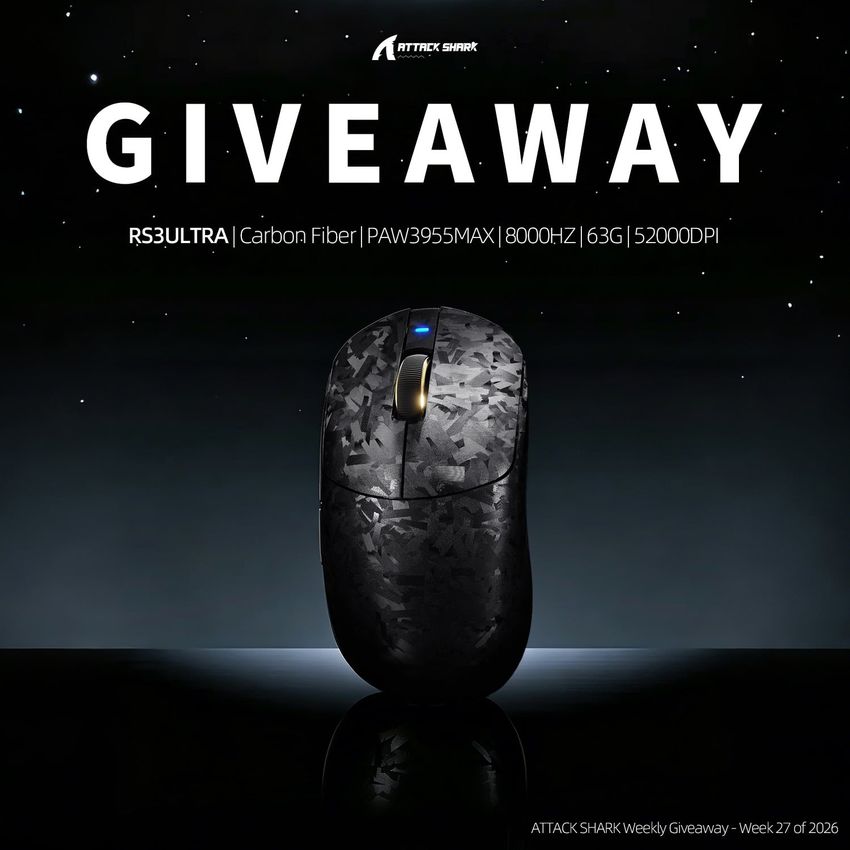 Attack Shark Weekly Giveaway Week 27 Of 2026