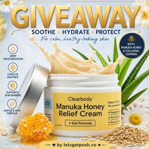 Clearbody Organics Manuka Honey Gel Cream Giveaway