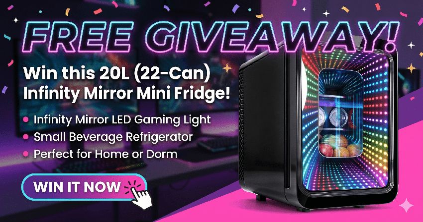 Gaming Mini Fridge Giveaway
