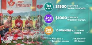 Getkush July Summer Giveaway 5 Lucky Winners