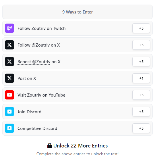 Giveaway