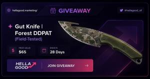 Gut Knife Forest Ddpat Field Tested Giveaway