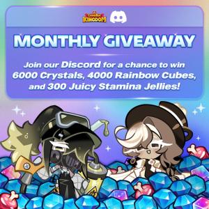 July Cookierun Kingdom Monthly Discord Giveaway