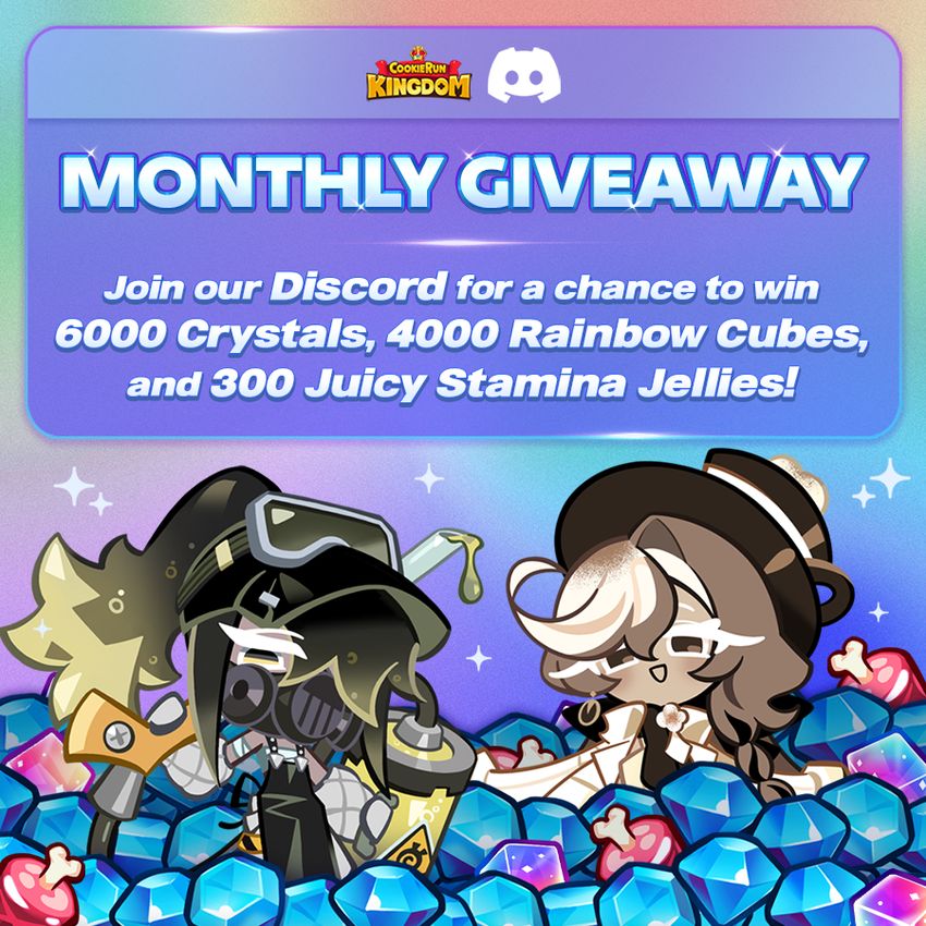 July Cookierun Kingdom Monthly Discord Giveaway