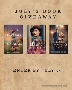 Julys Historical Fiction Giveaway