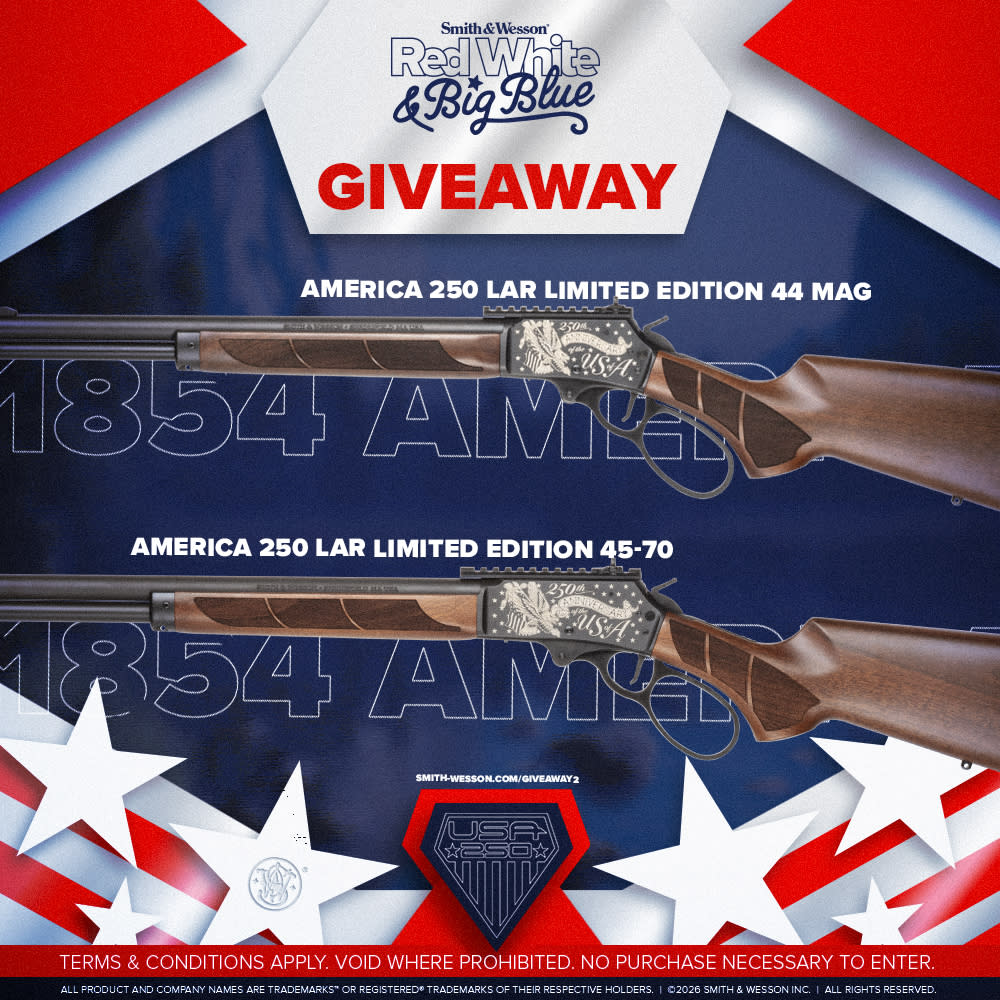 Smith & Wesson® Red White and Big Blue Model 1854 AMERICA 250 LIMITED EDITION Giveaway