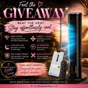 Morento Smart Tower Fan Giveaway