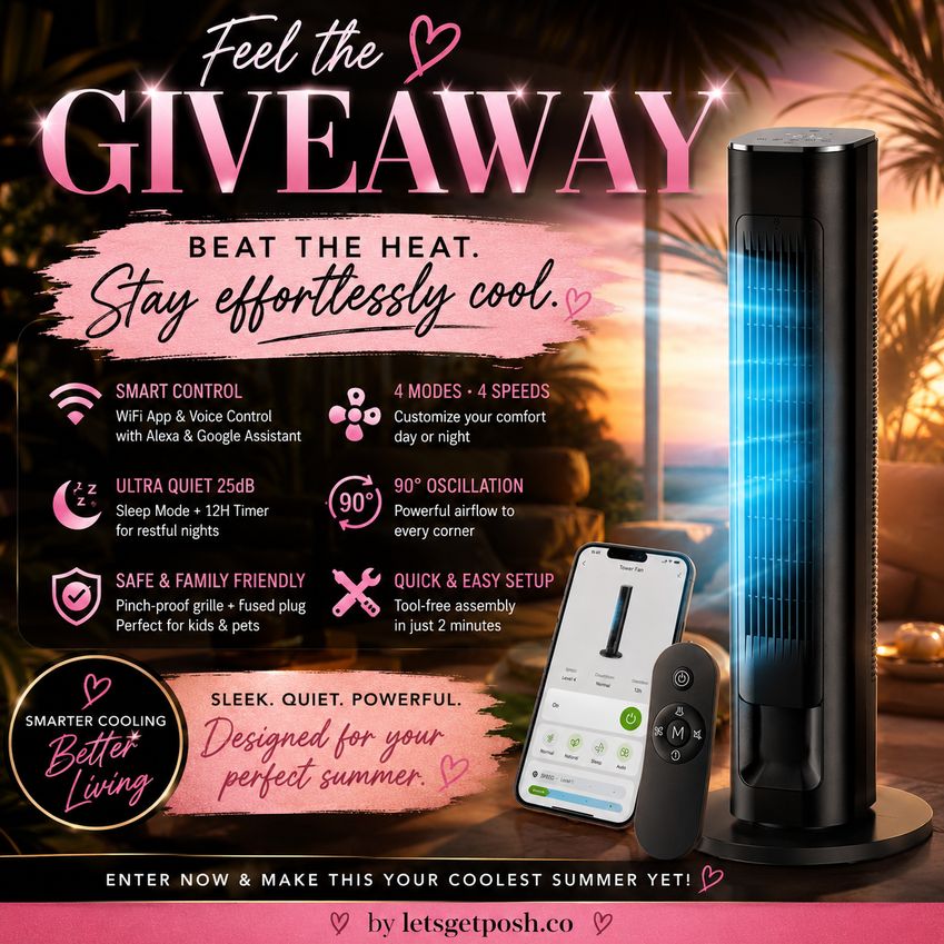 Morento Smart Tower Fan Giveaway
