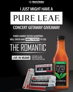 Pepsi Bottling Ventures Pureleaf Concert & Gift Card Sweepstakes 2026