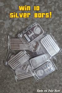 InvestorCrate.com 10 Silver Bars Giveaway July 2026