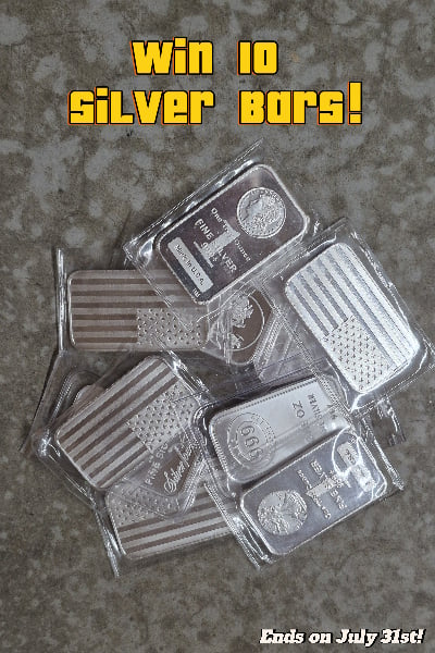 InvestorCrate.com 10 Silver Bars Giveaway July 2026