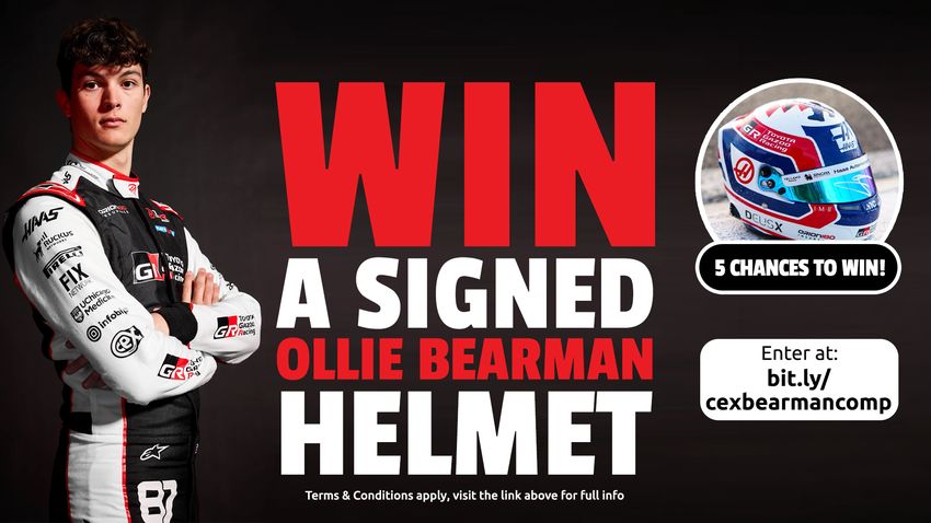 Win A Signed Limited Edition Ollie Bearman Mini Helmet