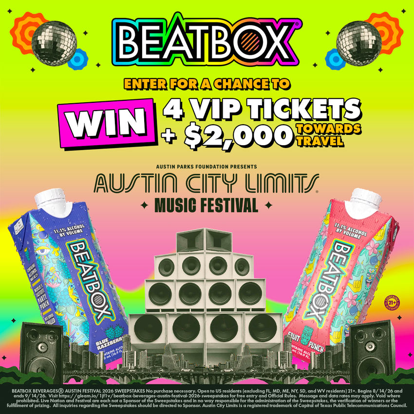 BEATBOX BEVERAGES® AUSTIN FESTIVAL 2026 SWEEPSTAKES