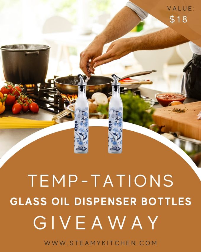 Temp-tations Set of 2 Glass Oil Dispenser Bottles Giveaway!