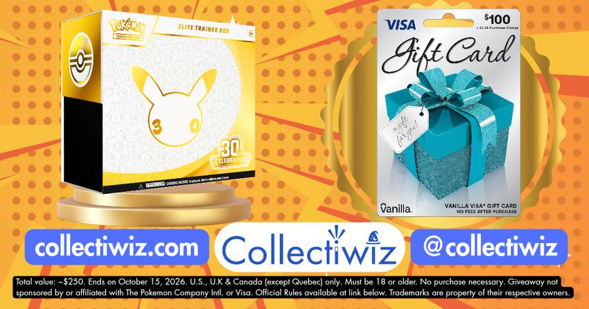 Collectiwiz™ Pokemon 30th Anniversary Trading Cards & $100 Gift Card Giveaway