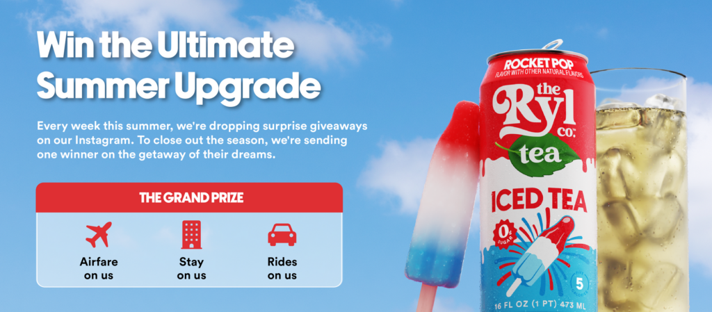 Ryl Company $2,500 Summer Sips 2026 Travel Sweepstakes
