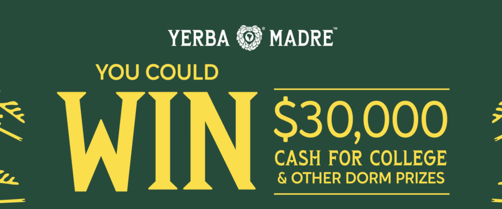 Yerba Madre Cash for College Instant Win Game Sweepstakes