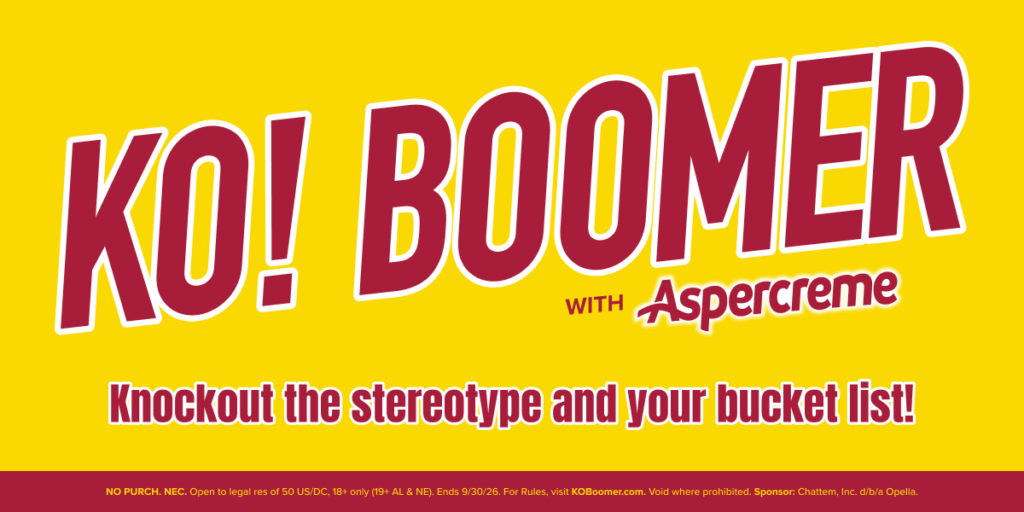 Aspercreme KO Boomer Sweepstakes