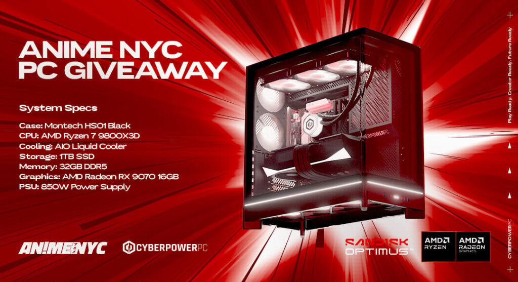 CyberPowerPC Anime NYC 2026 PC Giveaway