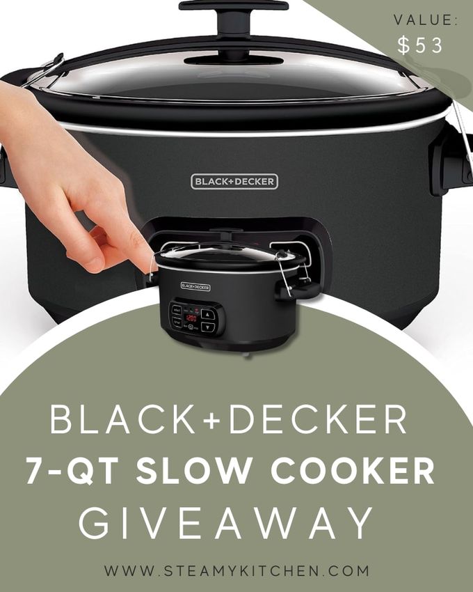 Blackdecker 7 Quart Slow Cooker Giveaway