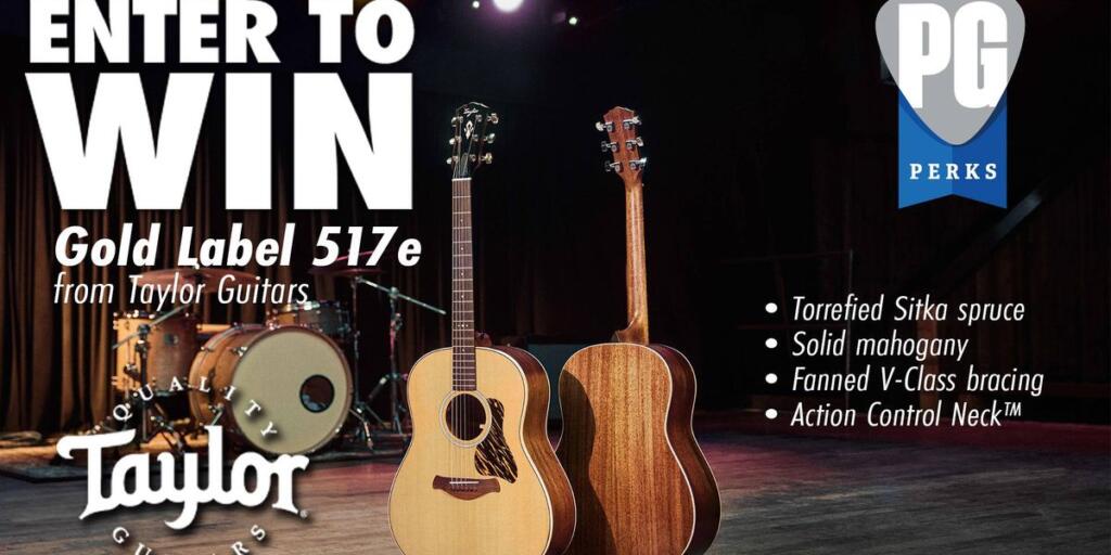 Win a Taylor Guitars Gold Label 517e Acoustic Guitar