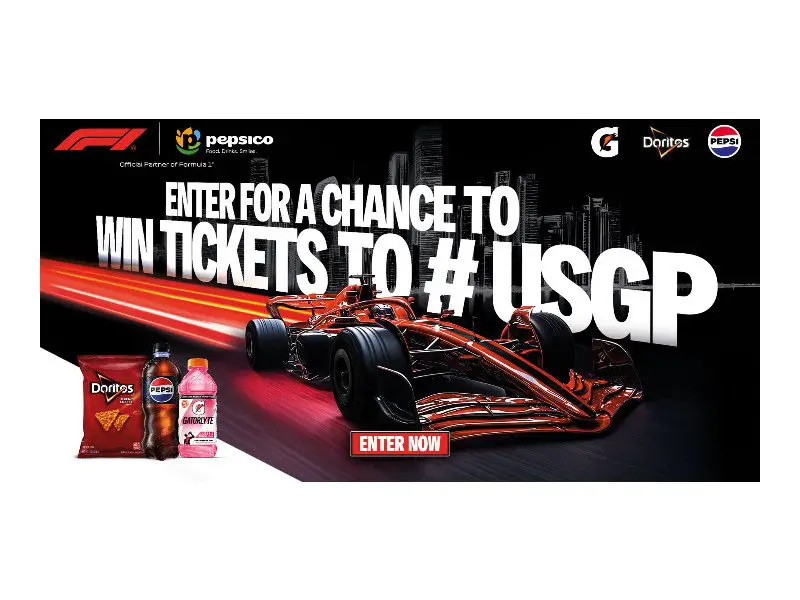 PepsiCo Austin F1 Sweepstakes – Win F1 Grandstand Tickets (Two Winners)