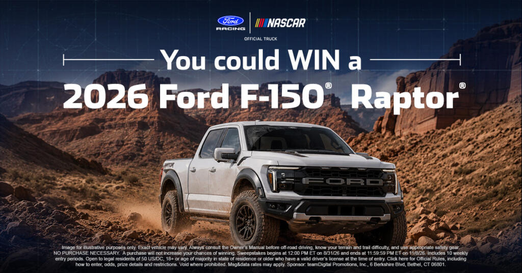2026 NASCAR® Cup Series™ Chase™ Sweepstakes Presented by Ford