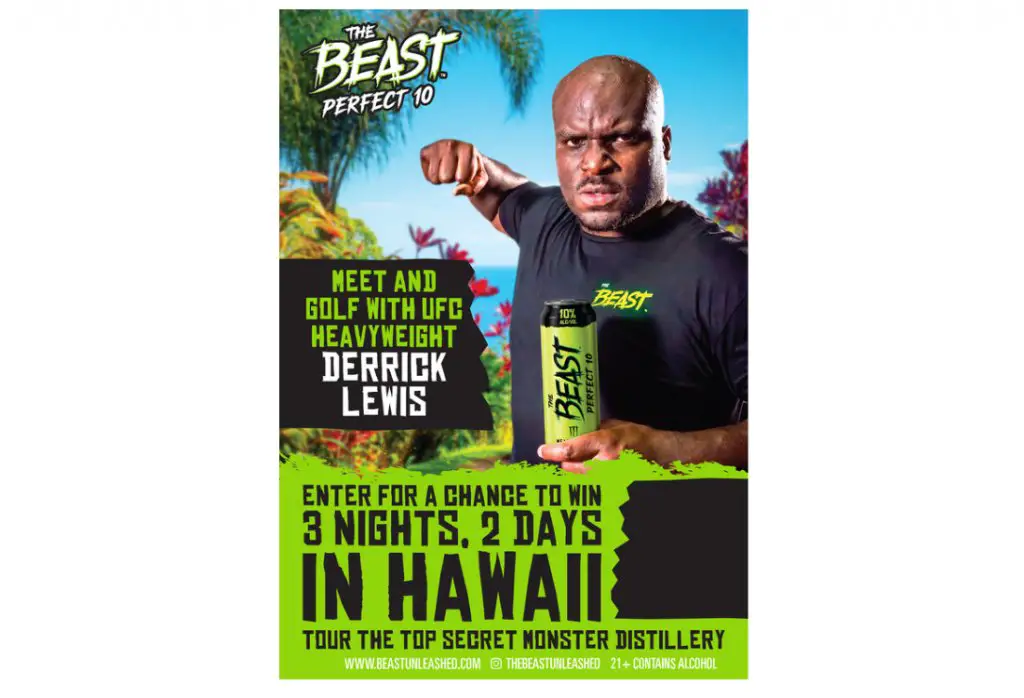 The Beast Derrick Lewis Hawaii Experience Sweepstakes – Win A Trip For Two To Hawaii & Play Golf With Derrick Lewis (Limited States)