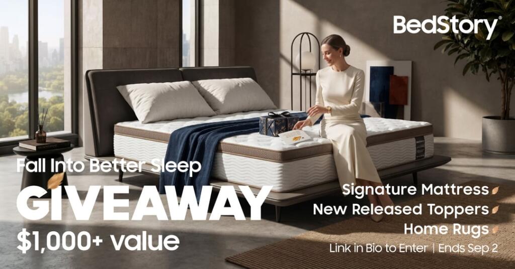BedStory Fall Into Better Sleep Giveaway 2026