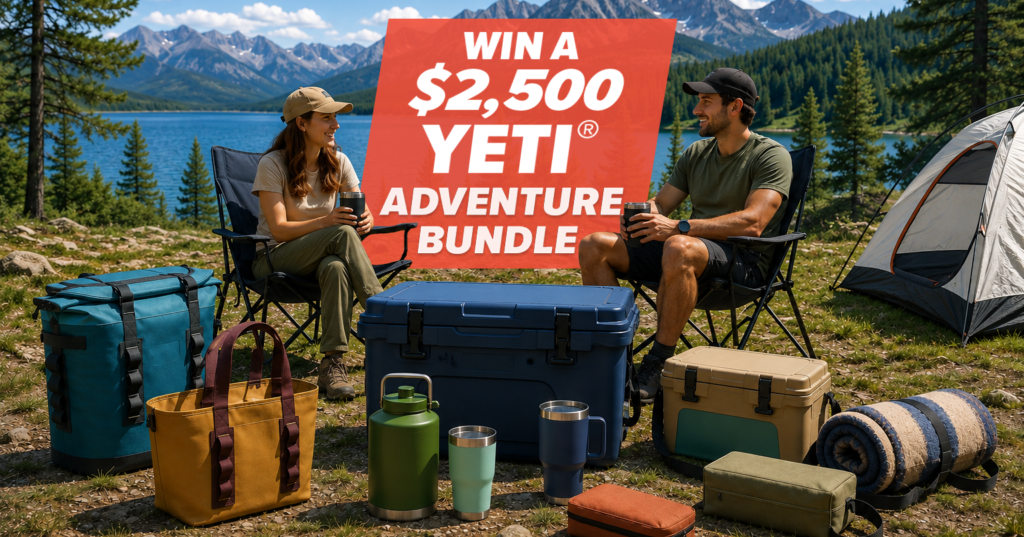 $2,500 YETI® Adventure Bundle Giveaway