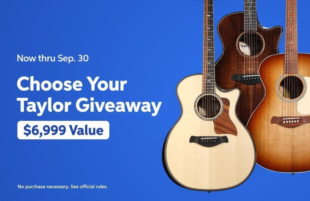 Choose Your Taylor Guitar Giveaway
