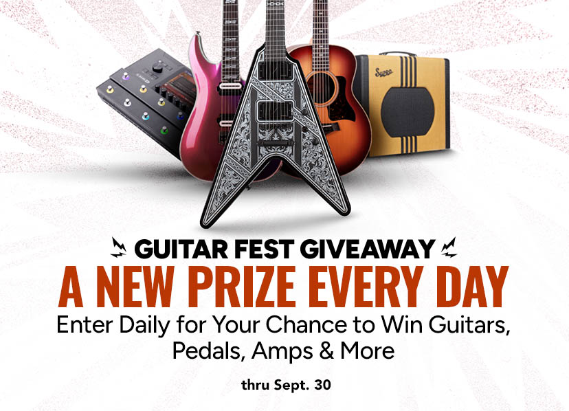 Musician’s Friend Guitar Fest Sweepstakes