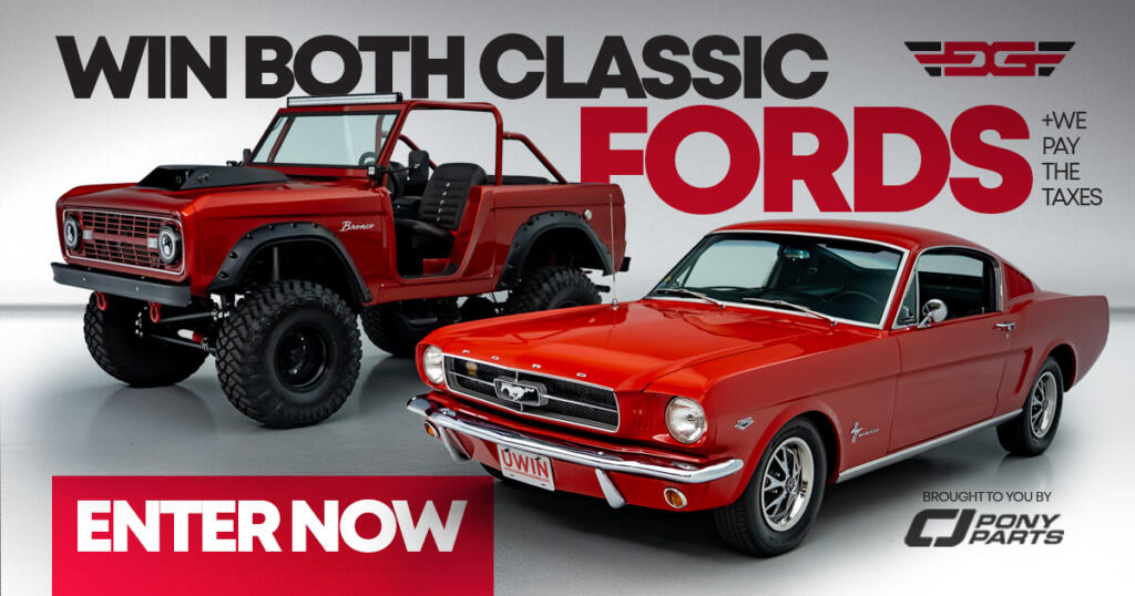 Win a 1966 Bronco & 1965 Mustang K‑Code