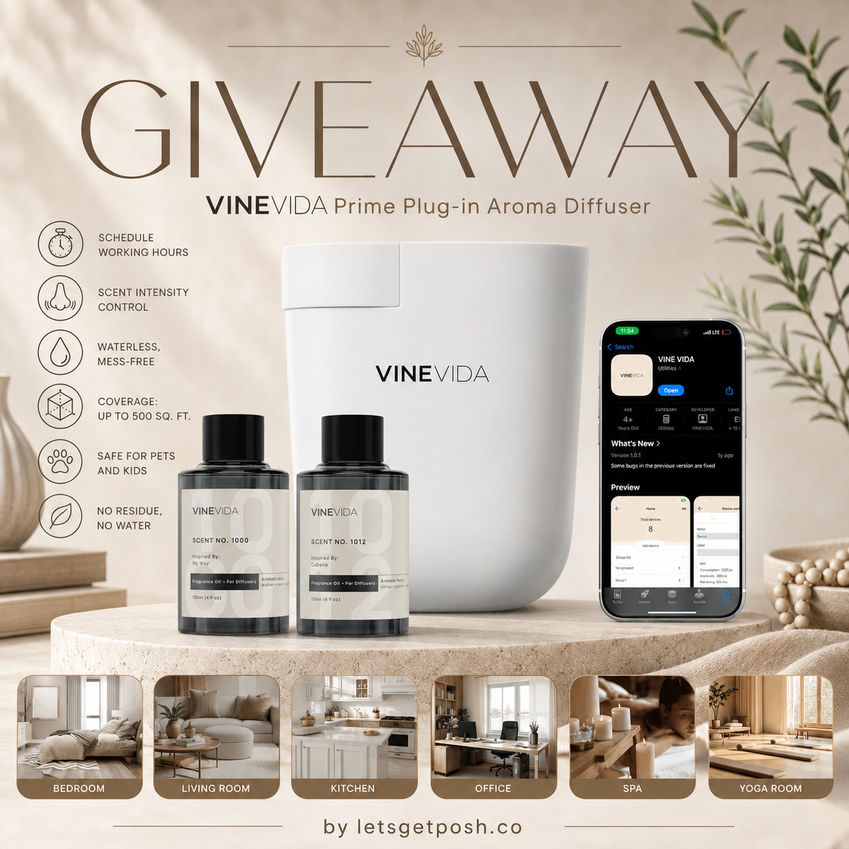 ✨🏨 WIN A VINEVIDA PRIME PLUG-IN AROMA DIFFUSER + 2 LUXURY HOTEL SCENTS! 🏨✨