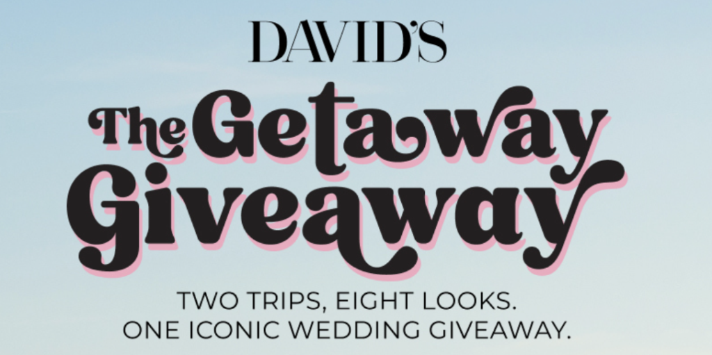 David’s Bridal The Getaway September Giveaway