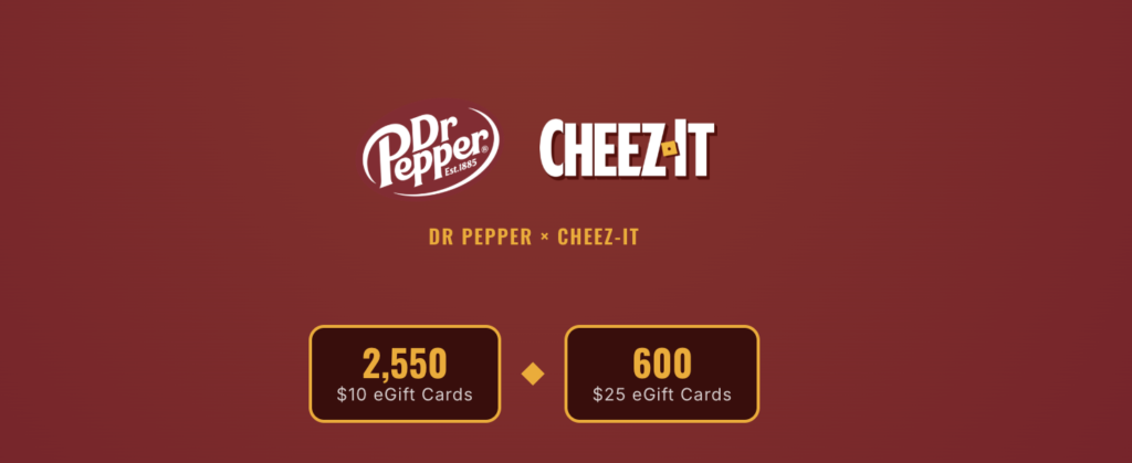 Dr Pepper and Cheez-It Fall Football Instant Win