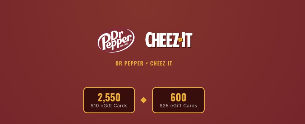 Dr Pepper and Cheez-It Fall Football Instant Win