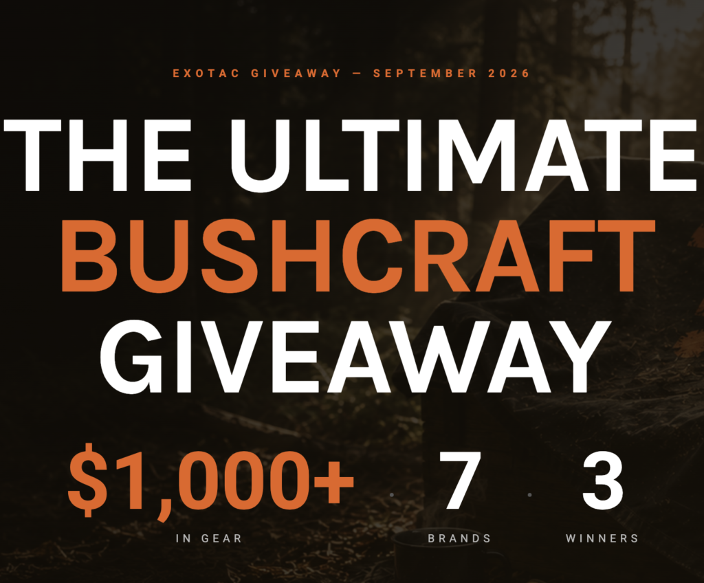 Exotac Ultimate Bushcraft Outdoor Gear Sweepstakes 2026