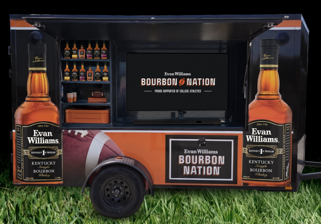 Evan Williams Bourbon Nation Tailgate Trailer “Game Day Like A Champ” Sweepstakes