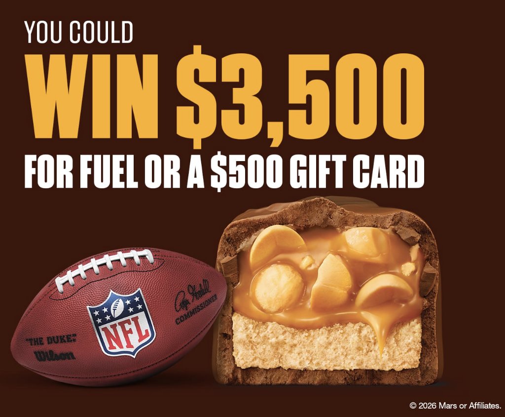 2026 SNICKERS® NFL and Circle K Sweepstakes