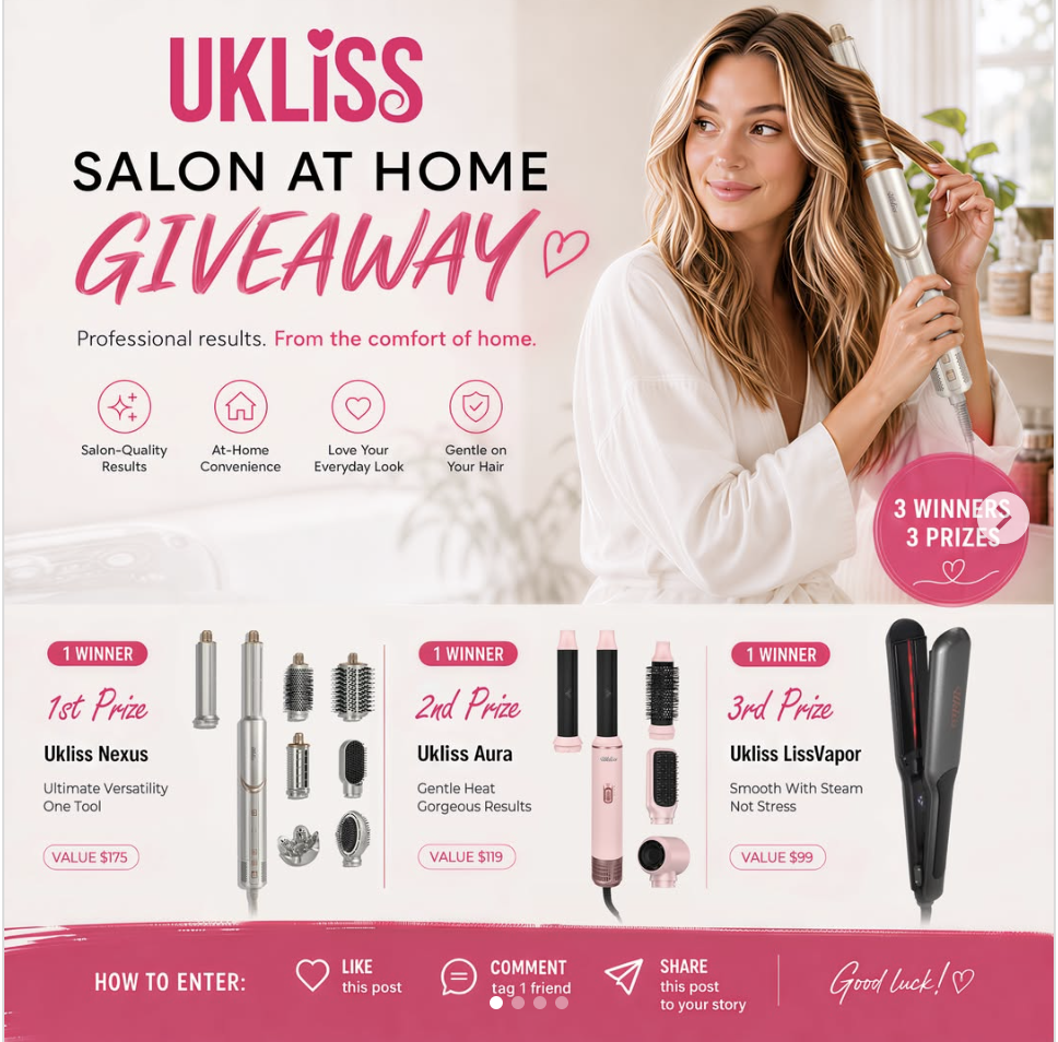 WIN YOUR UKLISS SALON AT HOME SET