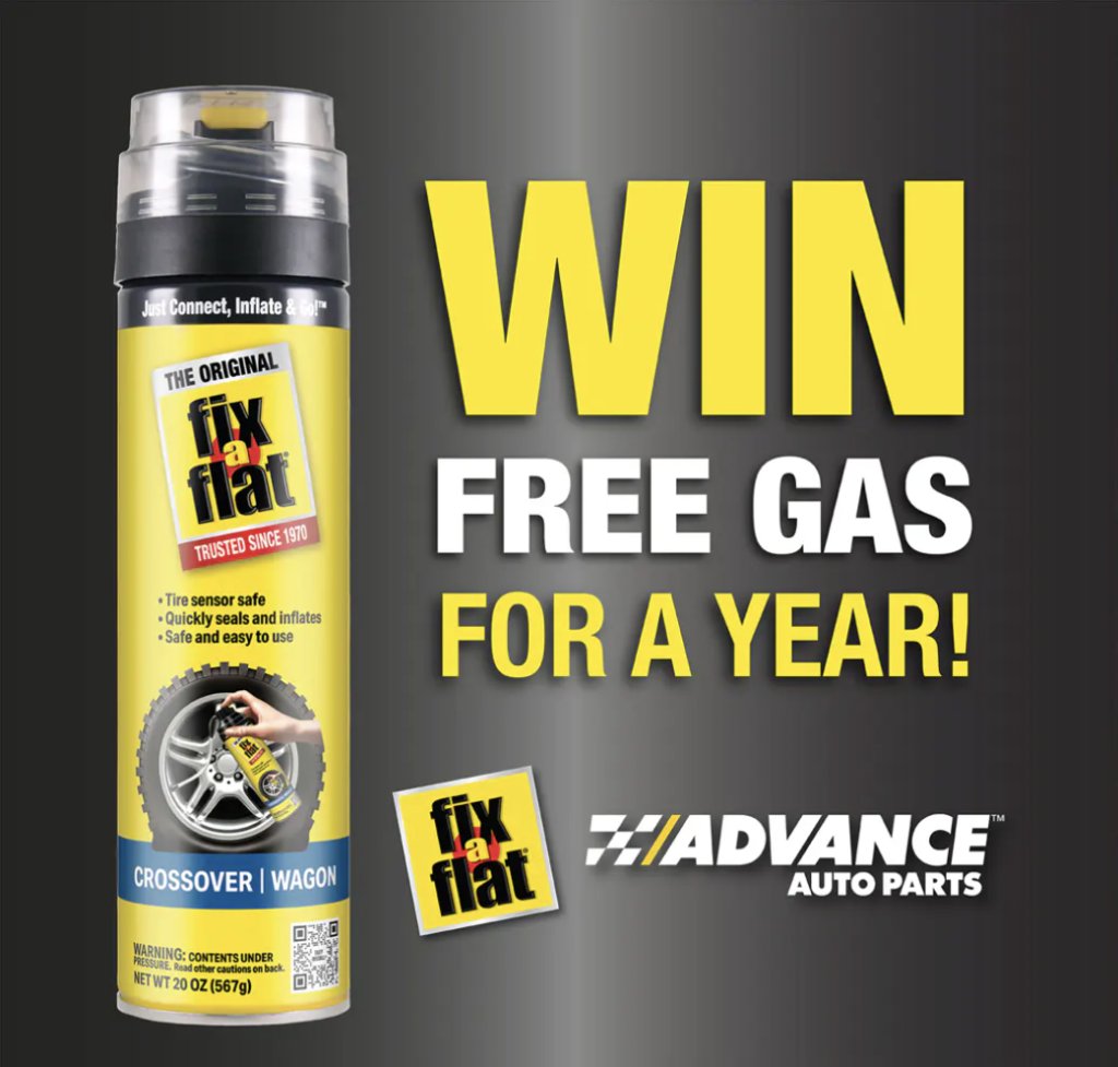 Advance Auto Parts/Fix-a-Flat Free Gas Sweepstakes