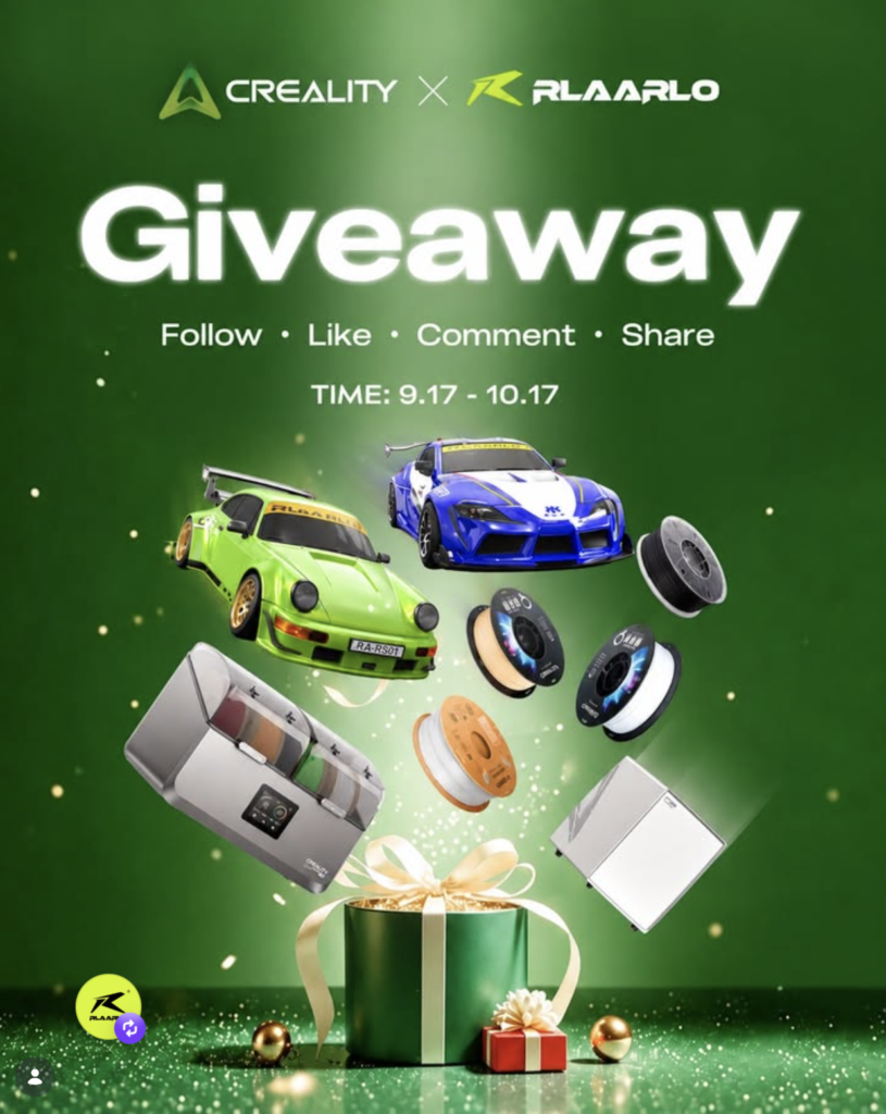 Creality X Rlaarlo Special Co-branded Giveaway