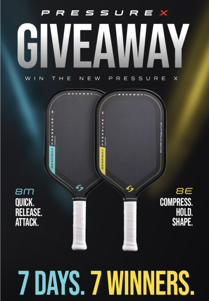 7 Days. 7 Winners. Enter to Win the New Pressure X Pickleball Paddle