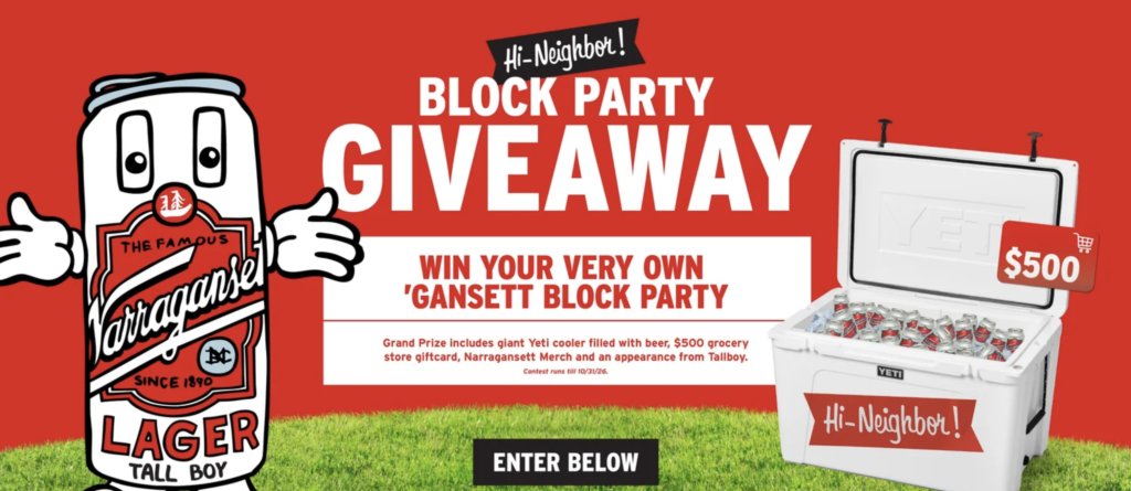Narragansett Brewing Company Hi-Neighbor Block Party Giveaway