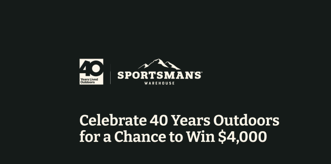 Sportsman’s Warehouse Holdings 40 Years Lived Outdoors Giveaway