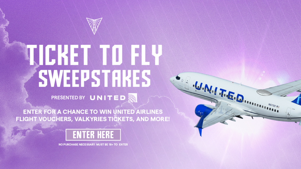 Golden State Valkyries Ticket to Fly Sweepstakes