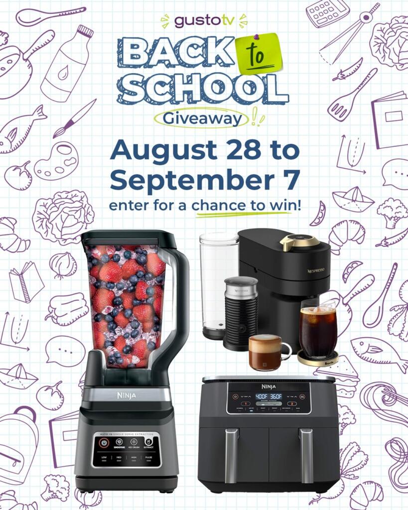 Gusto TV’s Back To School Giveaway