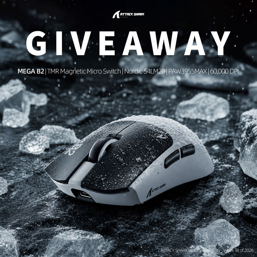 ATTACK SHARK Weekly Giveaway – Week 38 of 2026